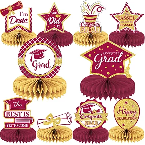 10Pcs Class Of 2023 Graduation Party Decorations 2023 Congrats Grad Ho