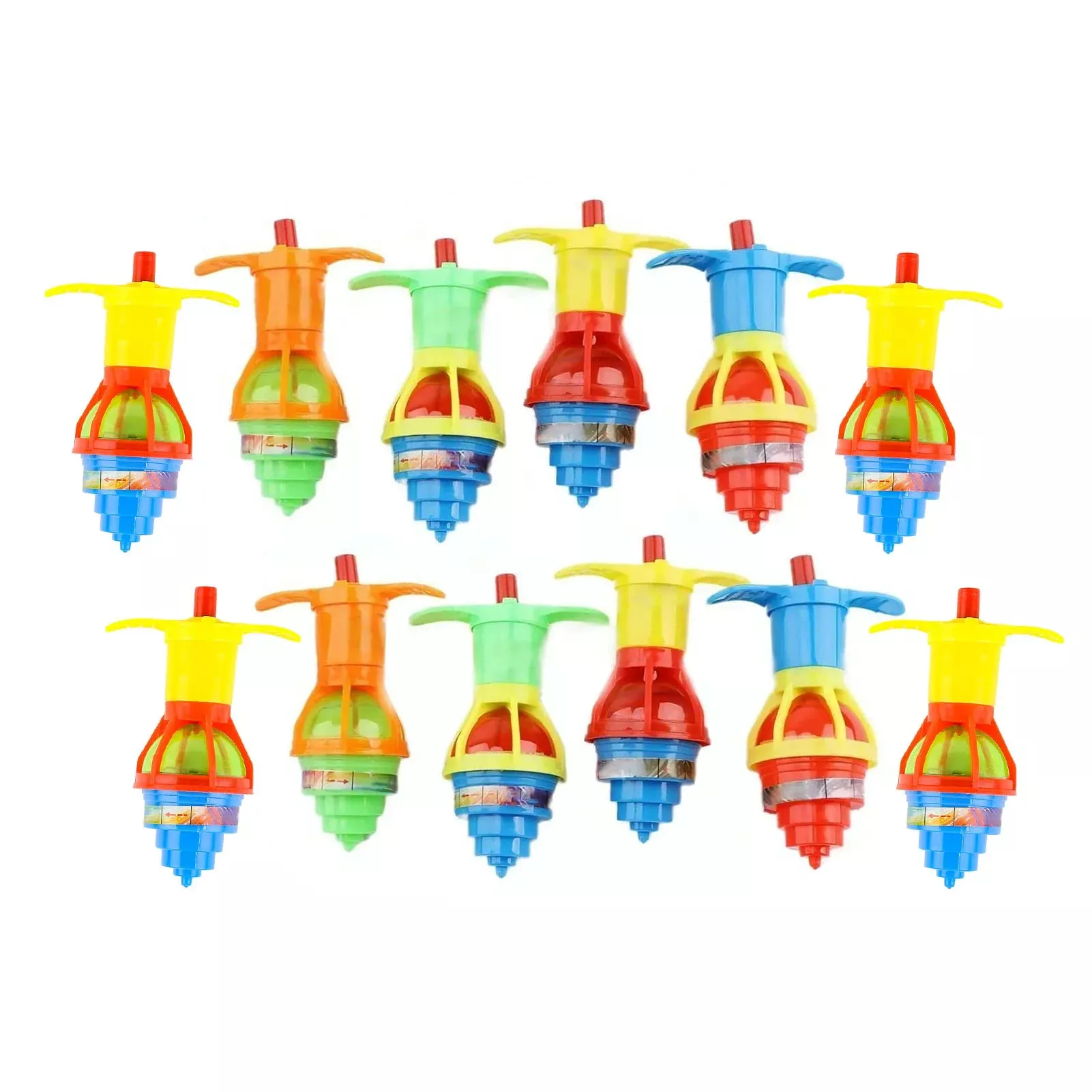 12Pcs Light Up Spinning Tops For Spin With Flashing Led Lights, Gyrosc