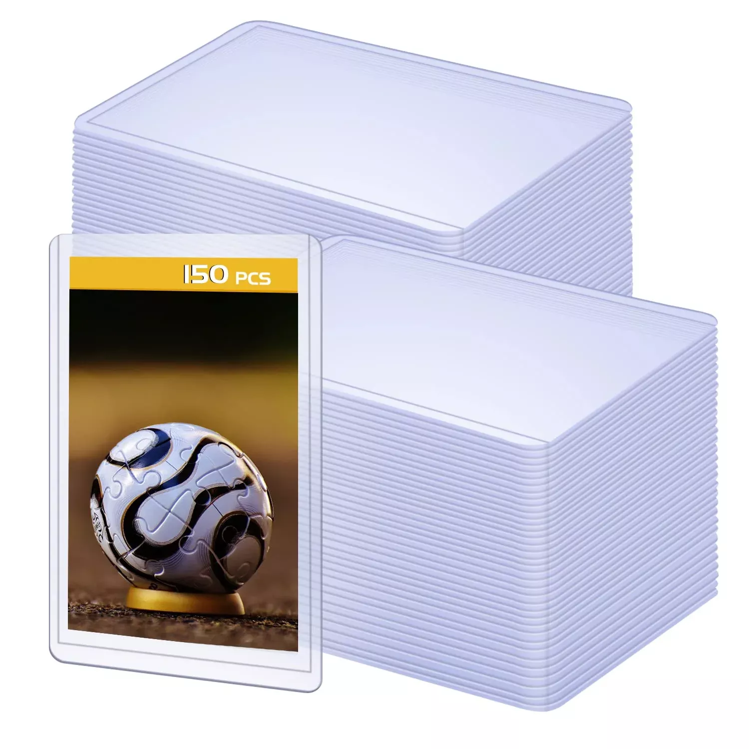 150 Pack 3'X4' Hard Plastic Card Sleeves Top Loaders For Cards, Baseba