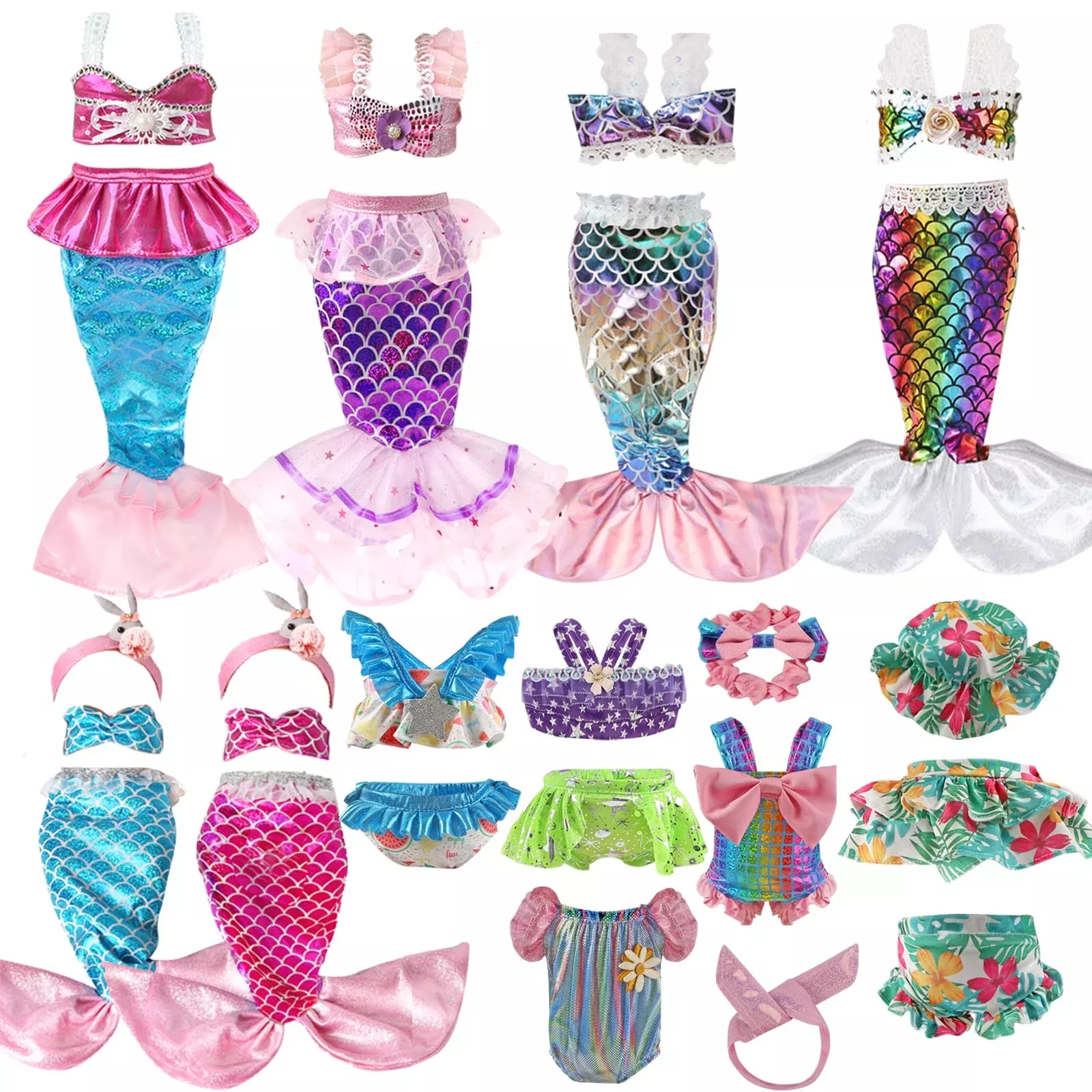 18-Inch Doll Clothing Accessories Sets - Different Mermaid Princess Co