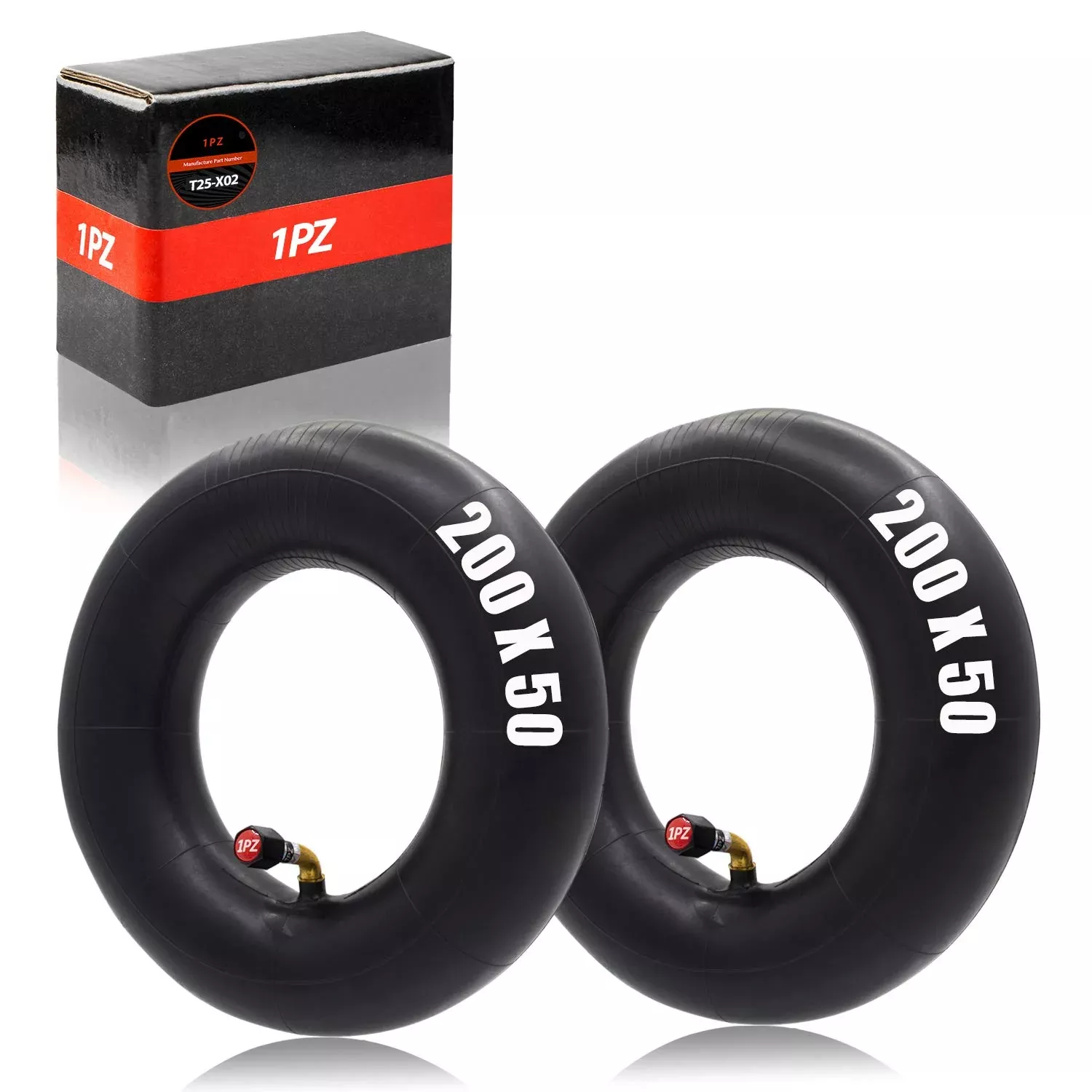 1PZ Heavy Duty Inner Tubes for Razor E100/E150, 8" Black