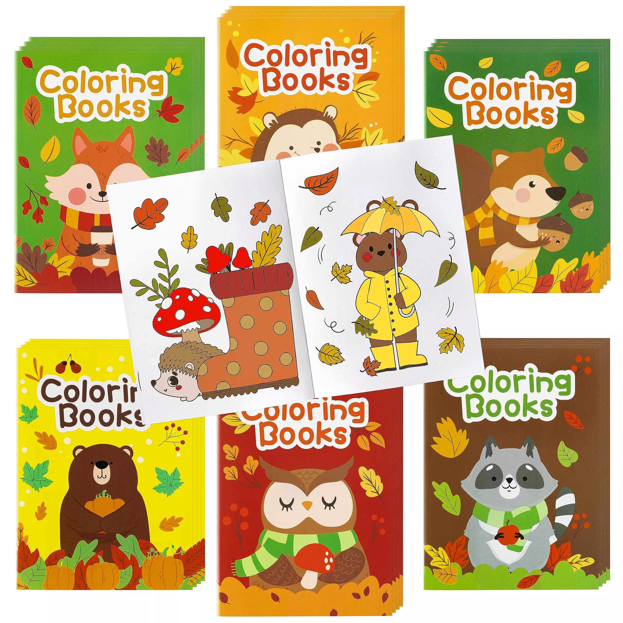 24Pcs Animal Theme Coloring Books For Kids Bulk Fall Mini Coloring Boo