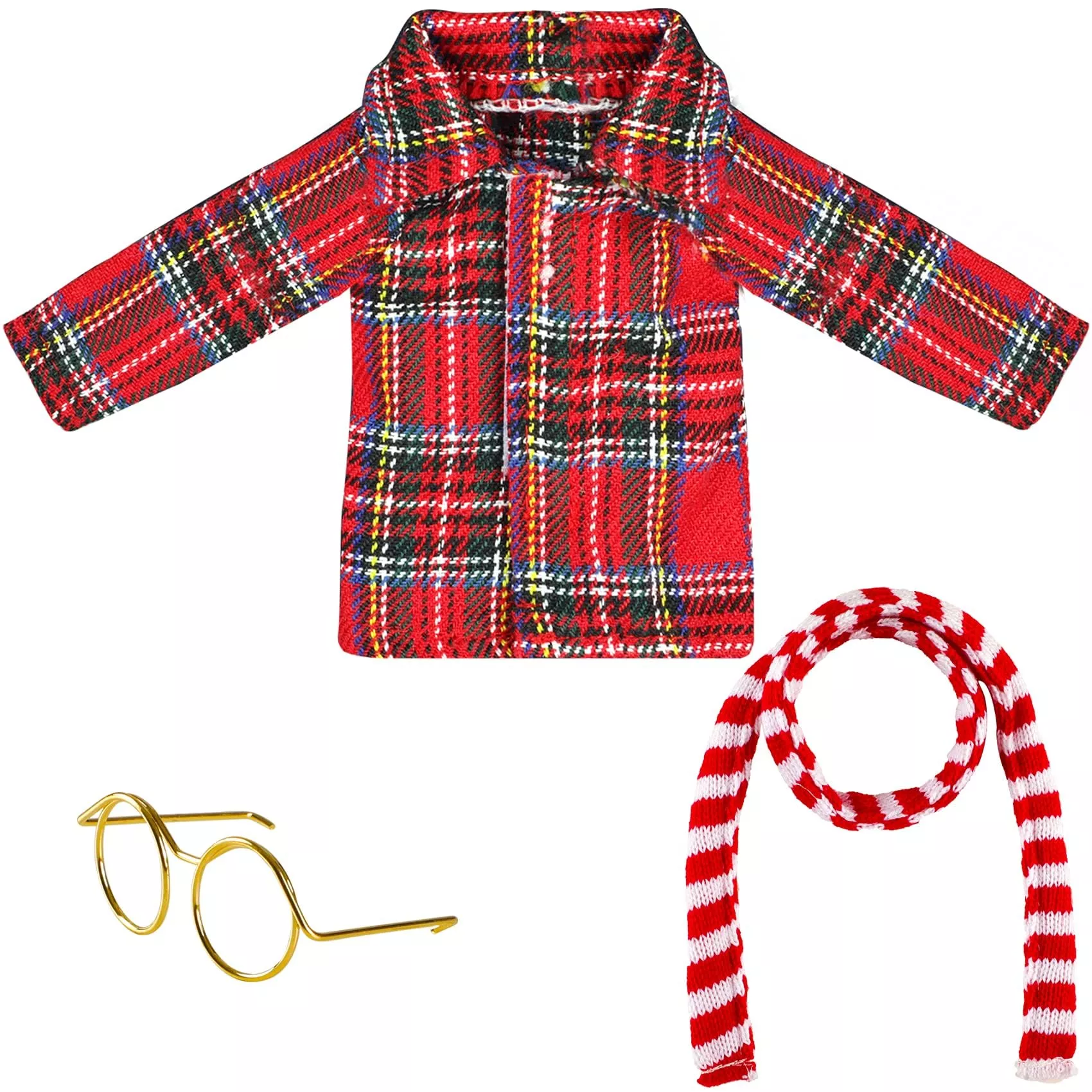 3 Pcs Christmas Couture Clothing Set Elf Doll Accessories Clothes Set