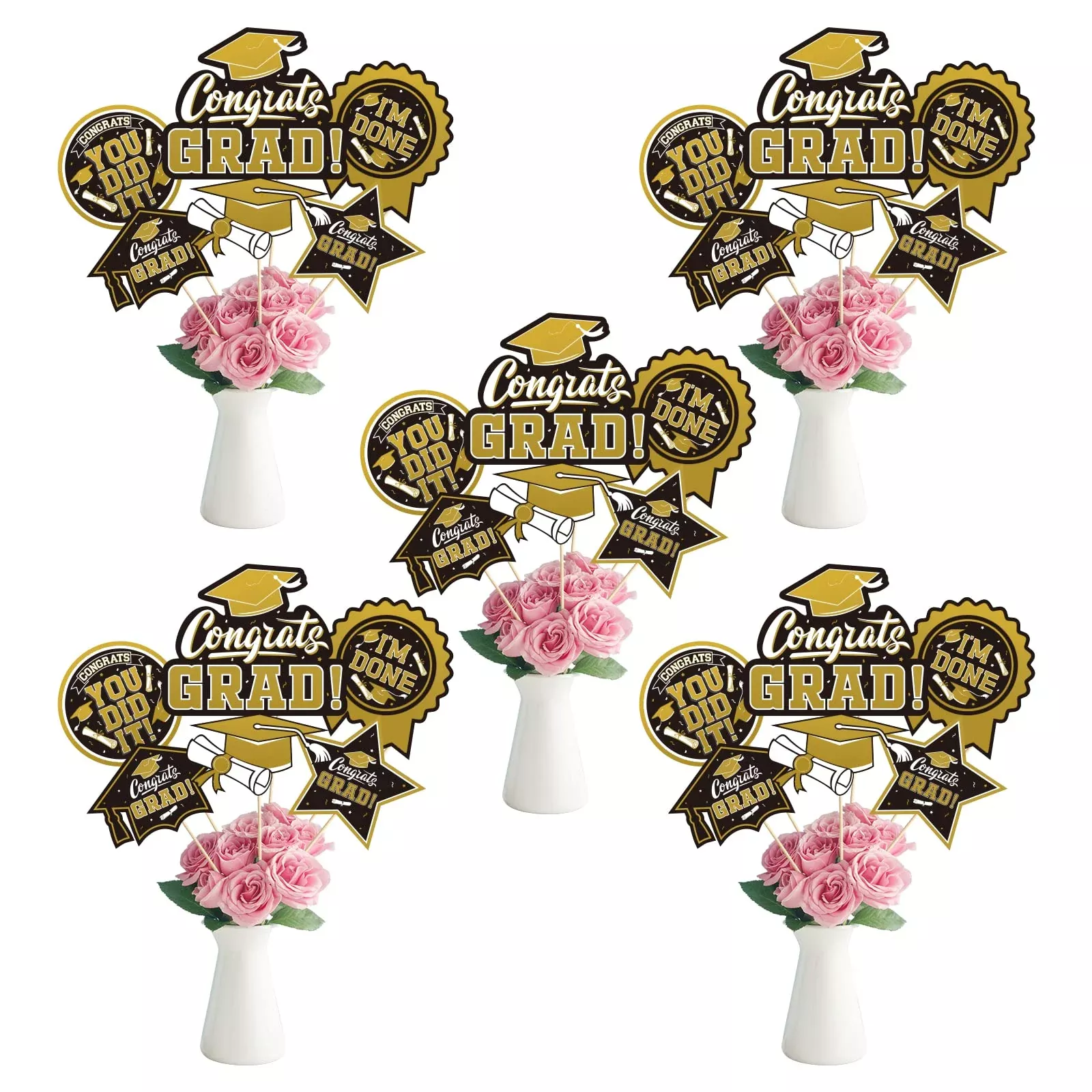 30Pcs Graduation Party Decorations Class Of 2024 Congrats Grad Table C