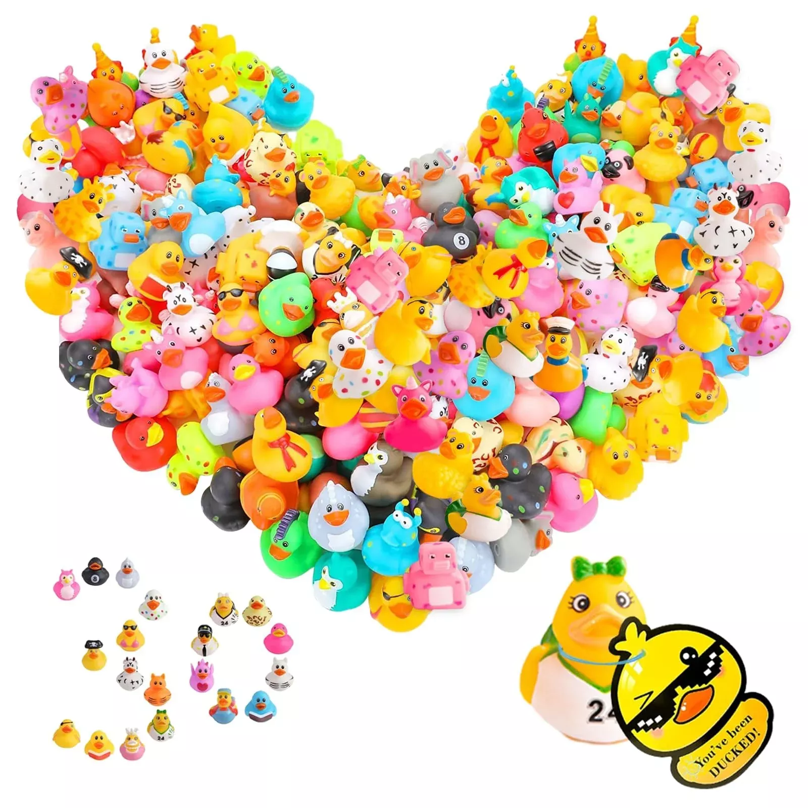 30Pcs Rubber Ducks With Tags For Ducking,Jeep Ducks For Ducking,Jeep D