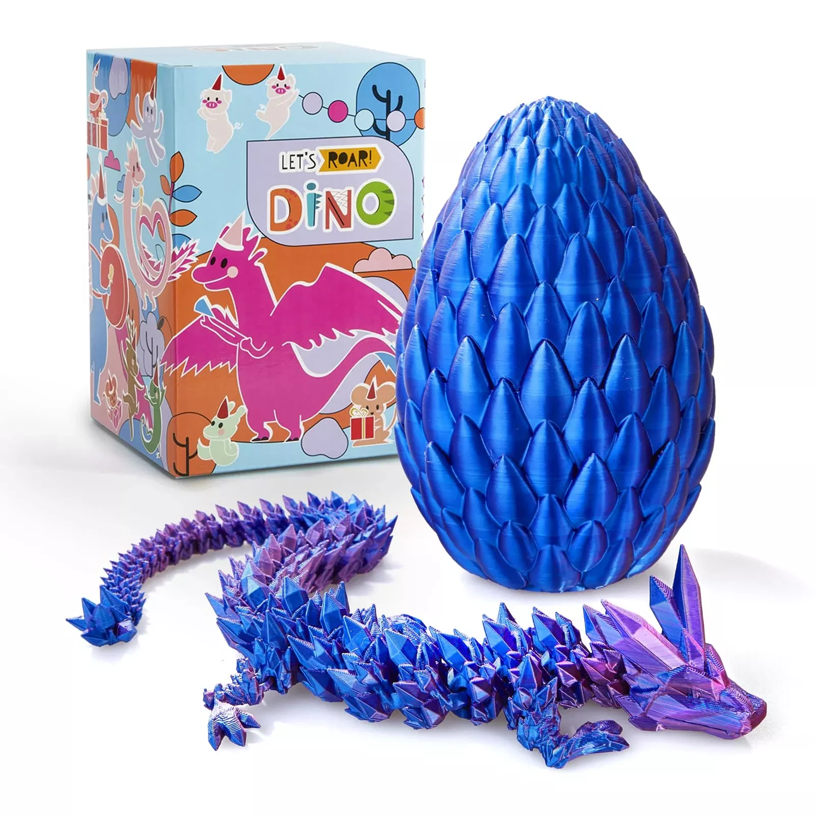 3D Printed Dragon,Dragon Eggs With Dragon Inside,Dragon Egg Toy,12'' F