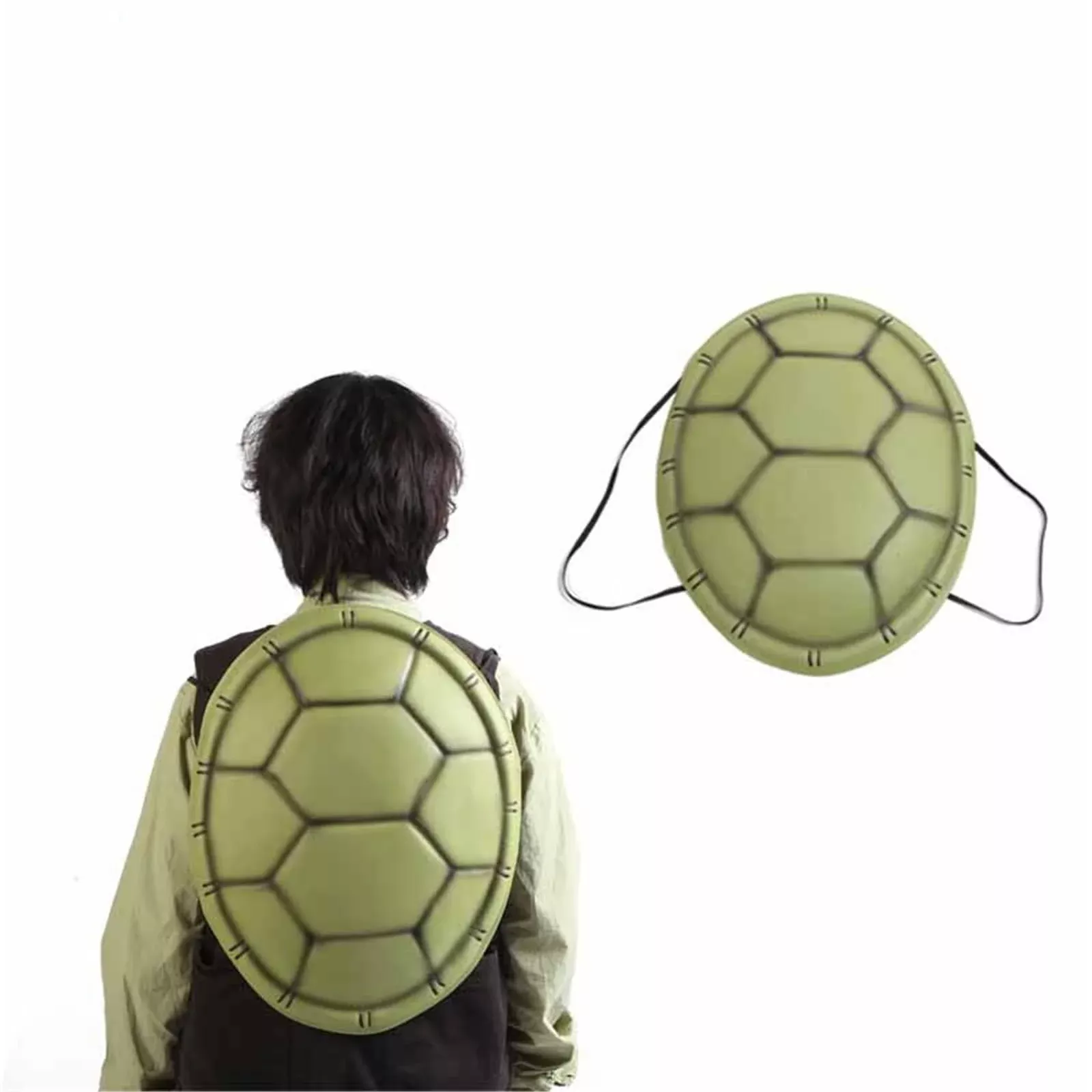 3T GROUP Ninja Turtle Shell Backpack Cosplay Toy 18.11in Green