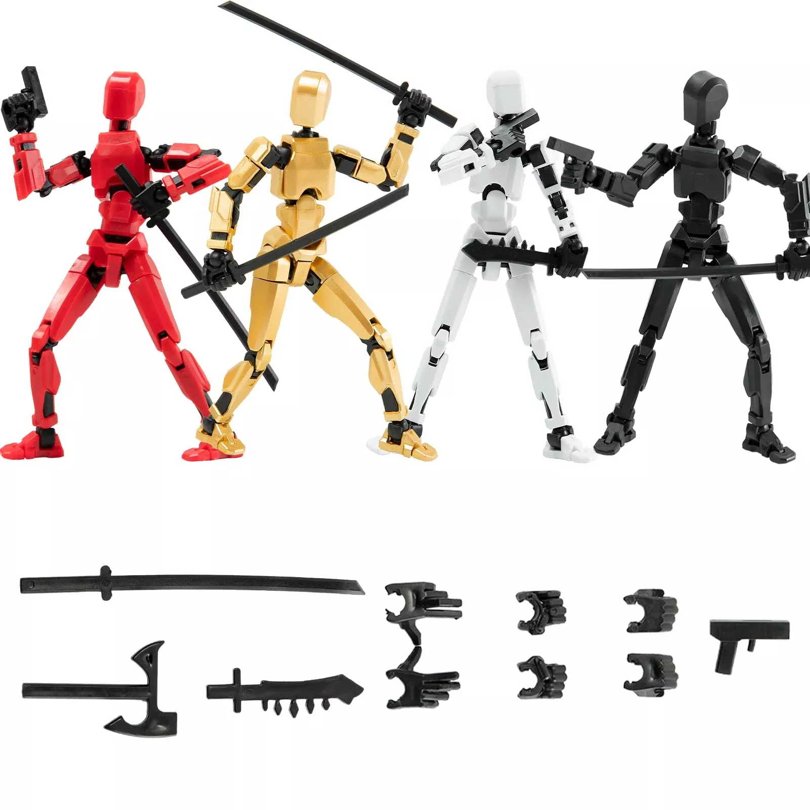 4Pack Assembled Titan T13 Action Figures Set - Lucky Dummy Nova 13 Act