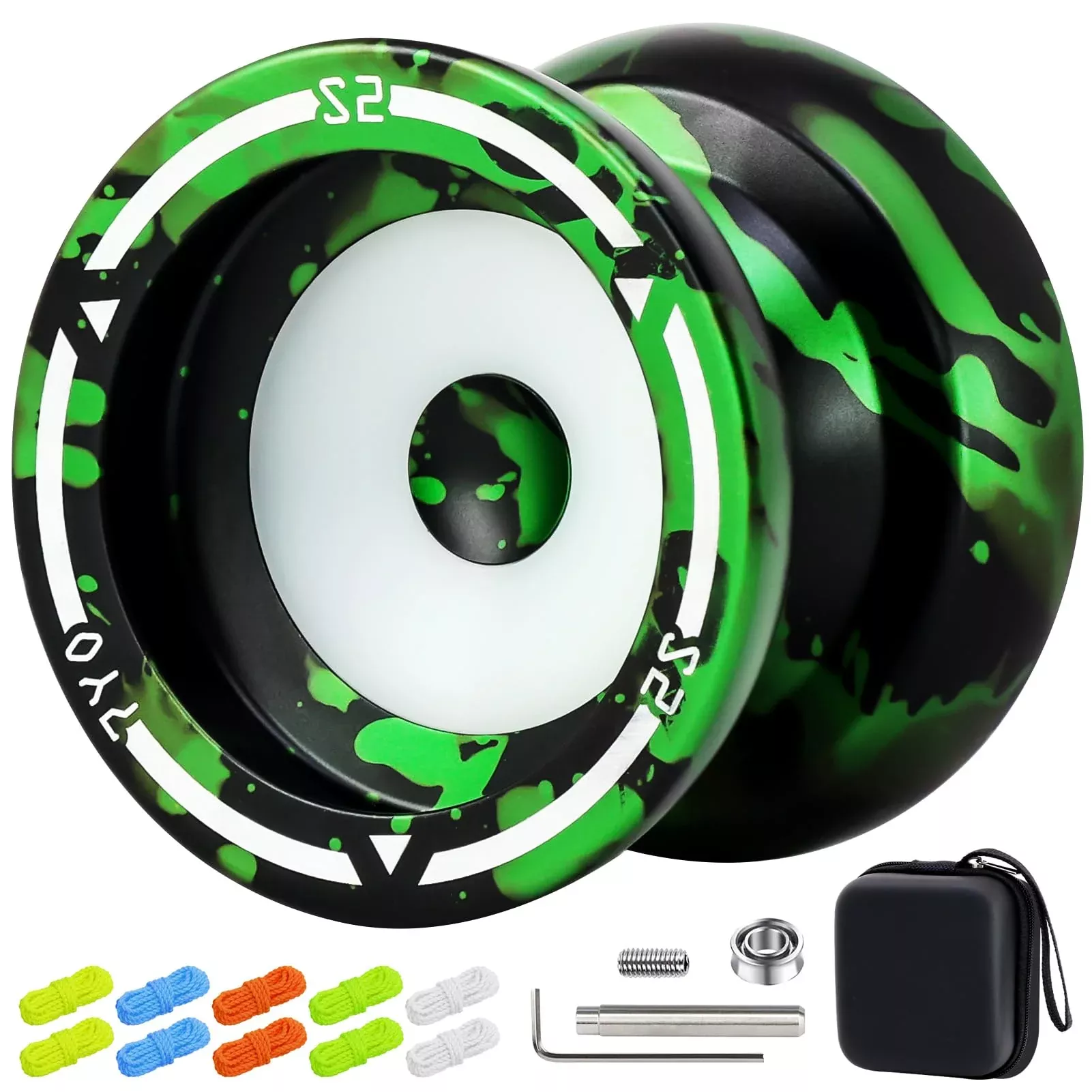 7Yo S2 Responsive Yoyo, Professional Metal Yoyo For Beginner, Dual Pur