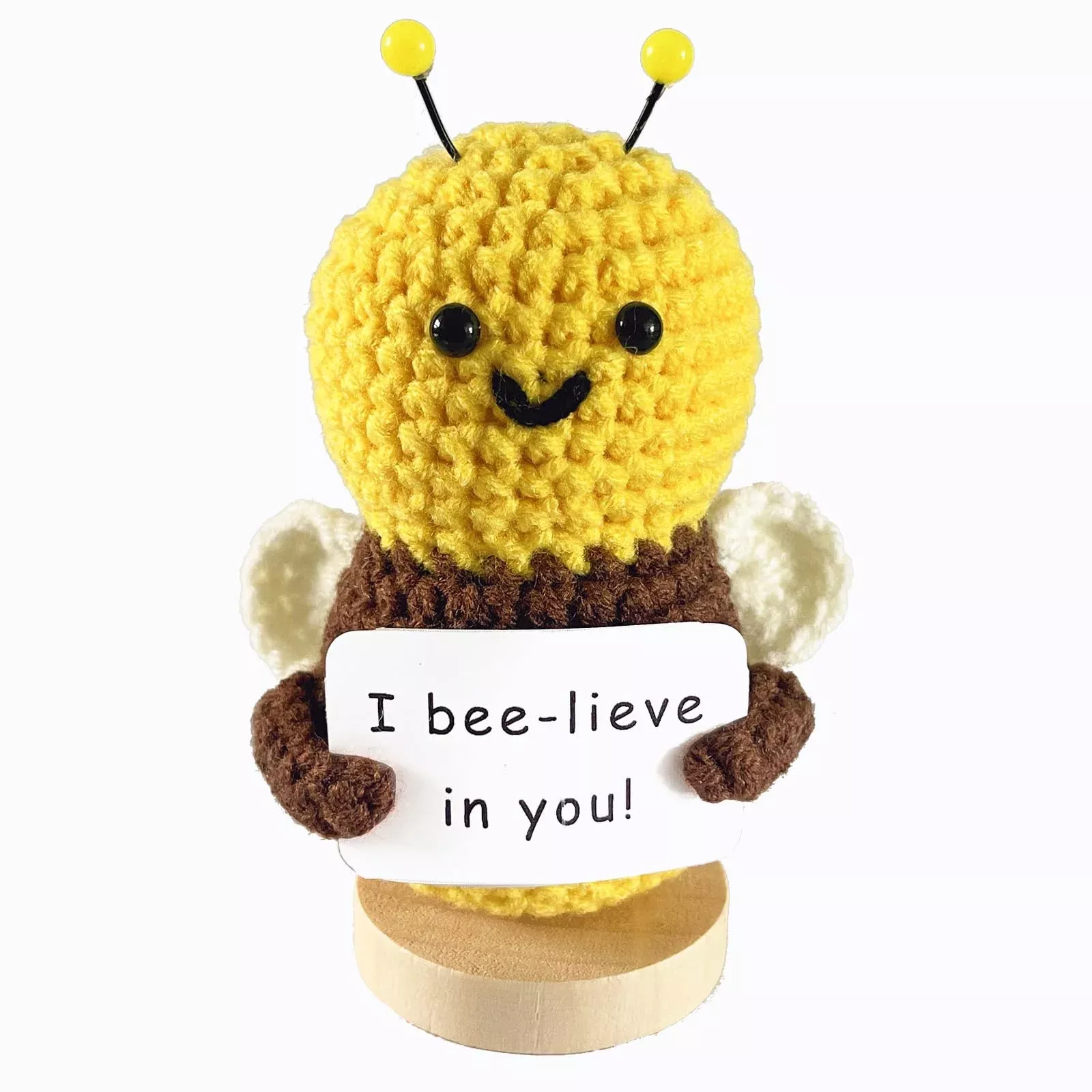 AABXX Funny Mini Positive Potato Crochet Doll 4 Inch A-bee