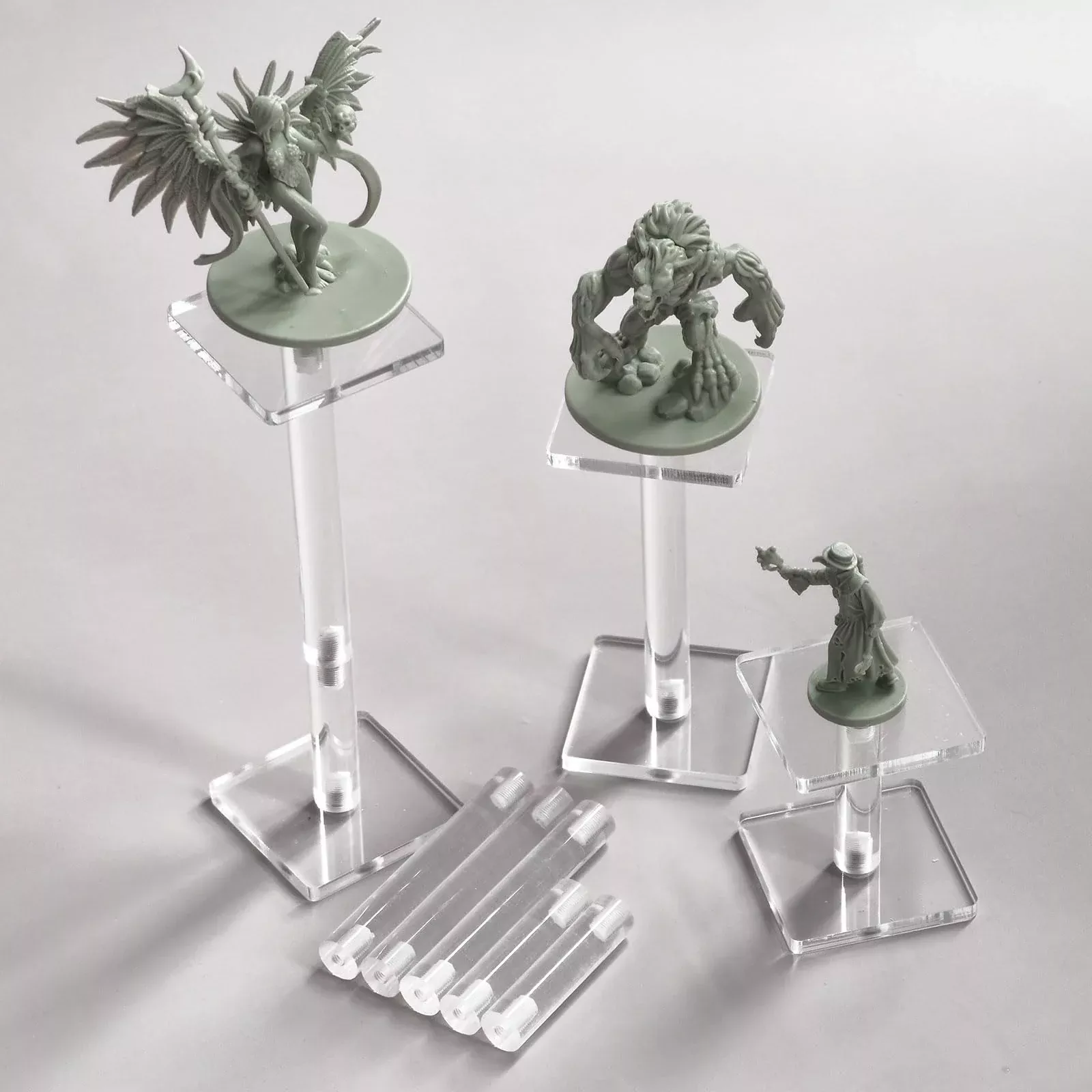 AAiphuwew Flying Mini Stands for Tabletop Games, Clear Acrylic, 15