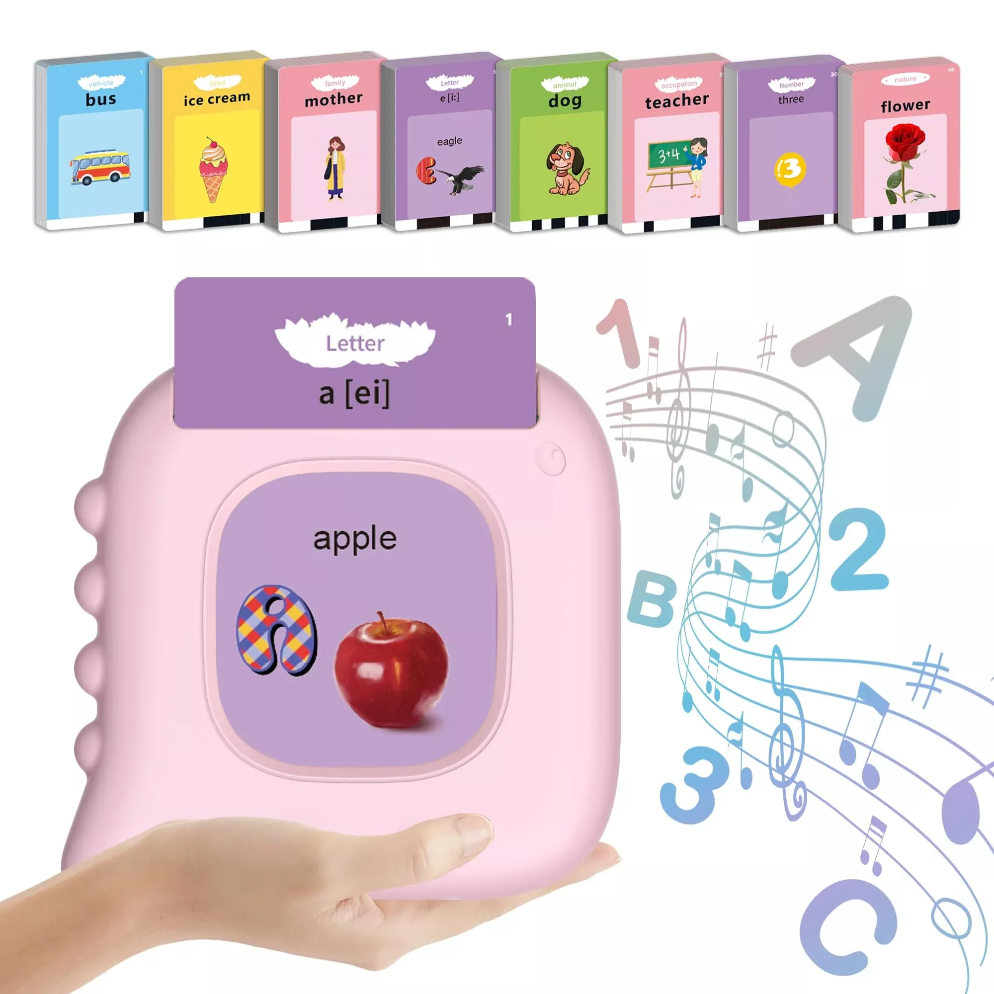 Abc Learning Toddler Girl Toys Talking Flash Cards With 510 Sight Word