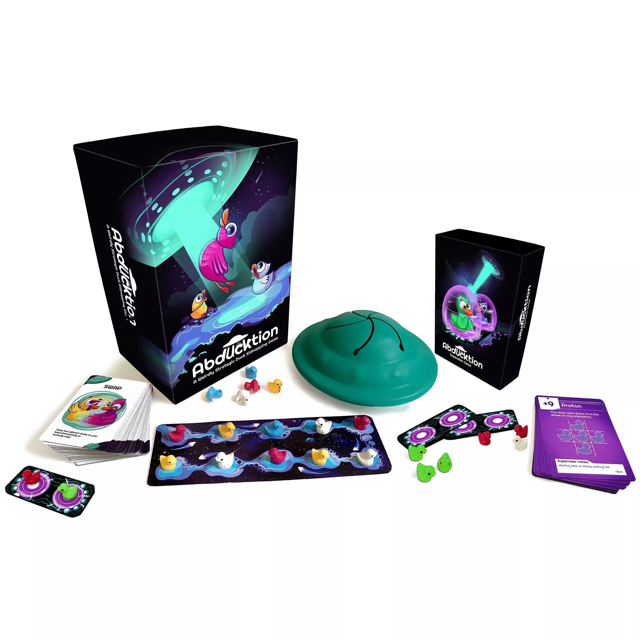 Abducktion Bundle Base + IntergalacDuck Expansion Pack, Strategic Duck