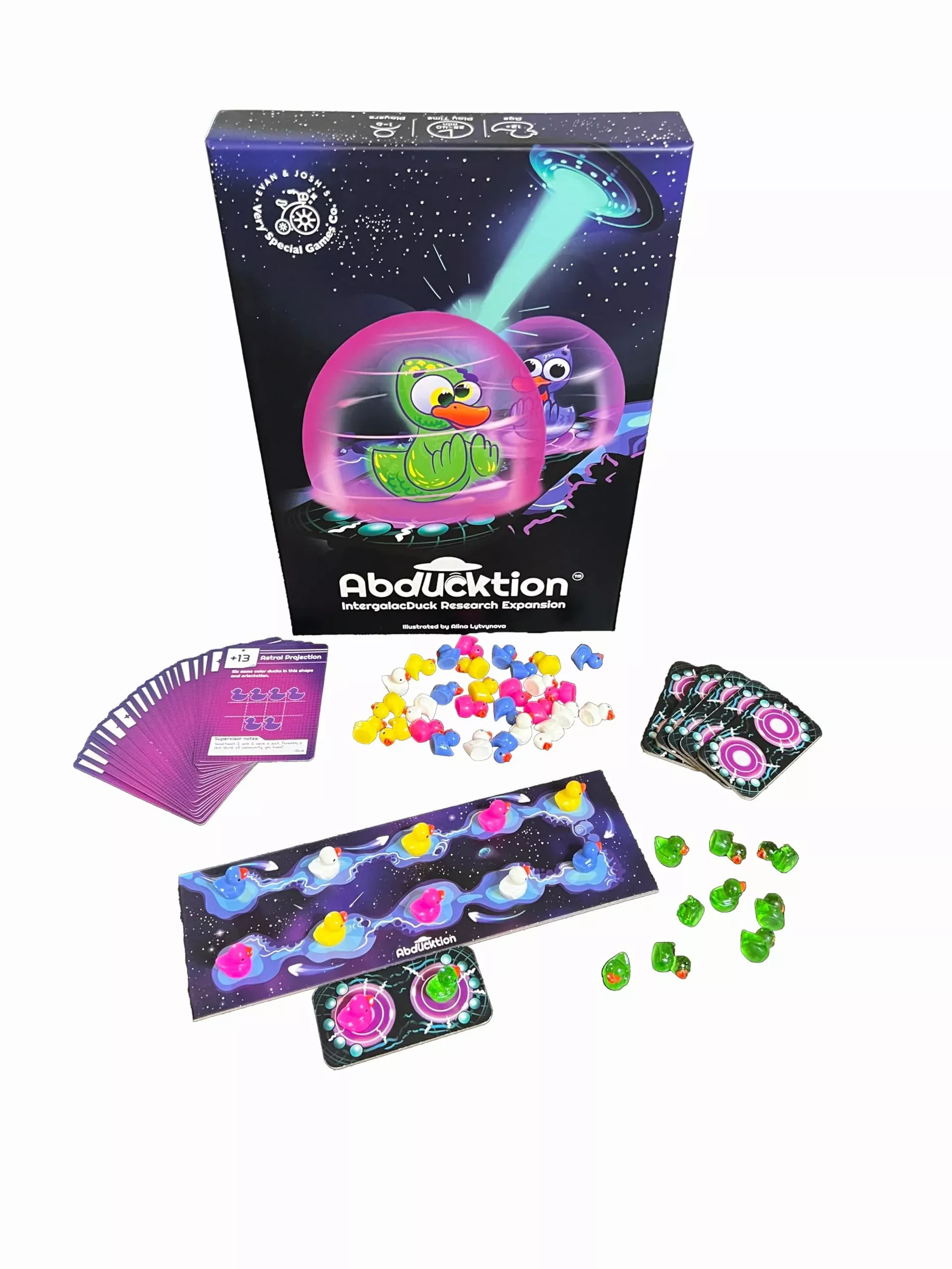 Abducktion IntergalacDuck Research Expansion Pack - Green, Plastic, 2