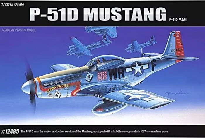 ACADEMY 12485 1/72 P-51D Mustang Fighter Plane Model Kit