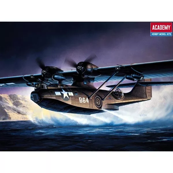 ACADEMY 12487 1/72 PBY5A Black Cat Aircraft Model Kit