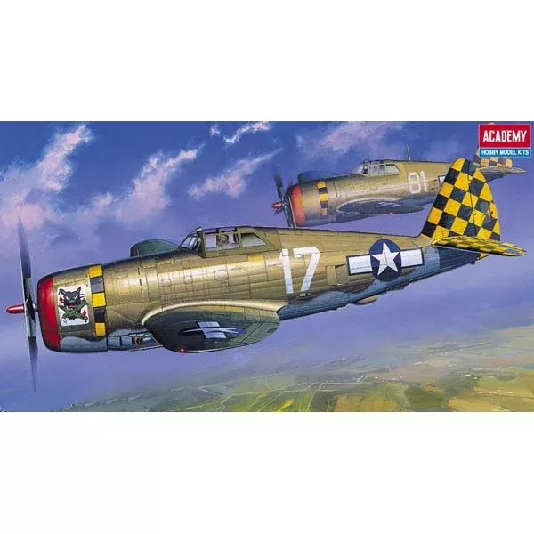 ACADEMY 12492 1/72 P-47D Thunderbolt Razorback Fighter Plane Model Kit