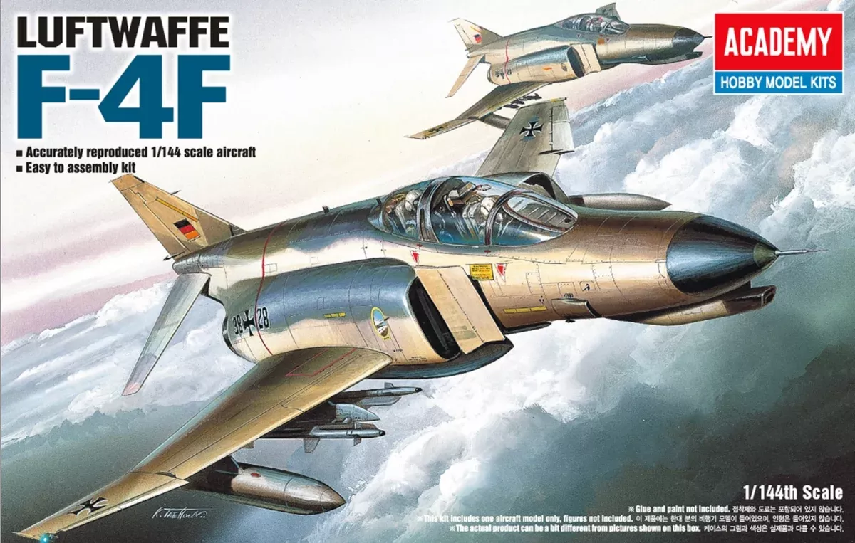 ACADEMY 12611 1/144 F-4F Phantom II Fighter Jet Model Kit