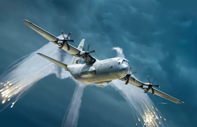 ACADEMY 12631 1/144 C-130J-30 Super Hercules (Minicraft) Model Kit