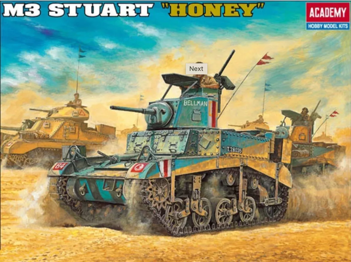 ACADEMY 13270 1/35 British M3 Stuart “Honey” Tank Model Kit