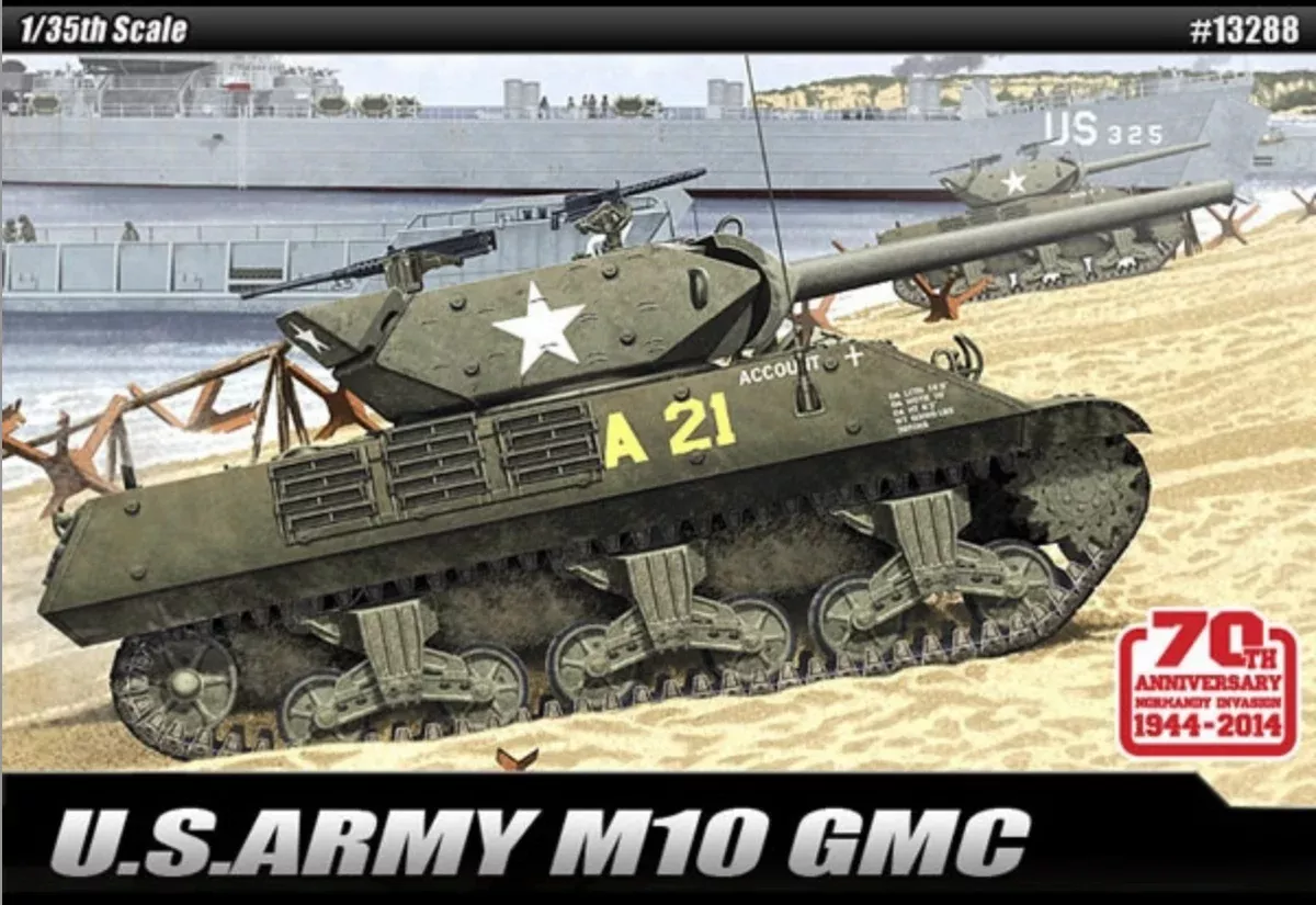 ACADEMY 13288 1/35 M10 GMC US Army Tank Model Kit