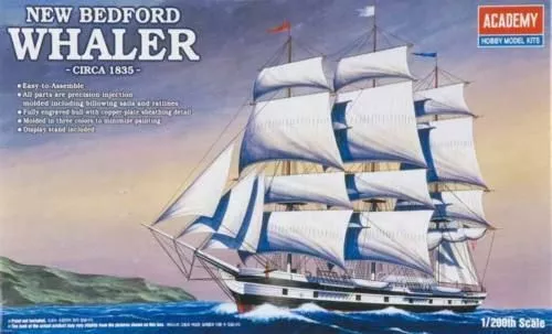ACADEMY 14204 1/200 New Bedford Whaler Sailing Ship Model Kit