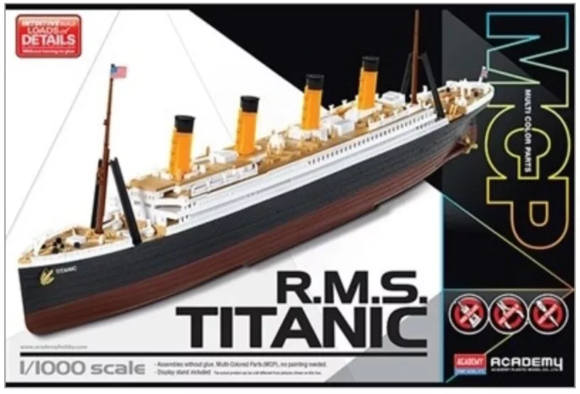 ACADEMY 14217 1/1000 R.M.S. Titanic Model Ship Kit