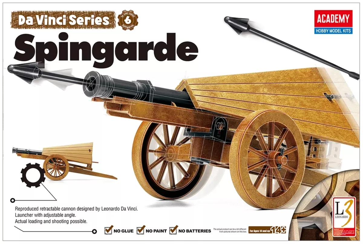 ACADEMY 18142 Da Vinci Series Spingarde Mechanical Model Kit