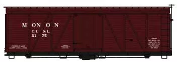 Accurail 1187 HO Scale 36' Fowler Wood Boxcar Kit Monon CIL 2175