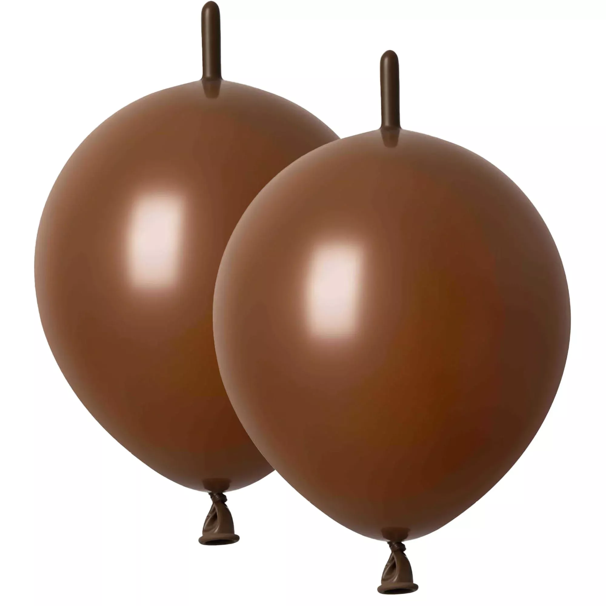 ADIDO EVA 12 Inch Quick Link Balloons, Brown, 80 PCS for Decorations