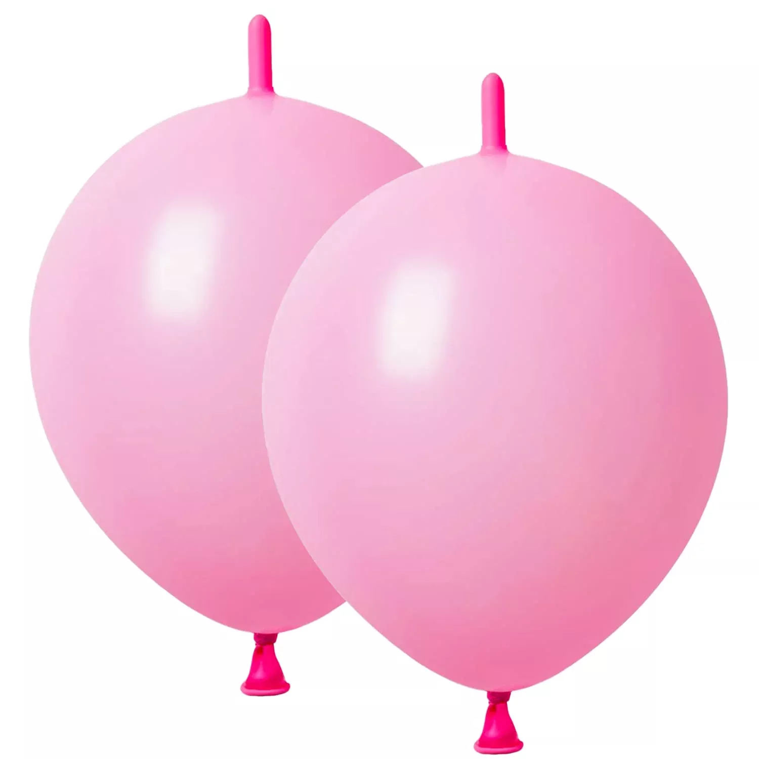 ADIDO EVA Quick Link Balloons for Party Decor, 12 Inch, Pink, 80