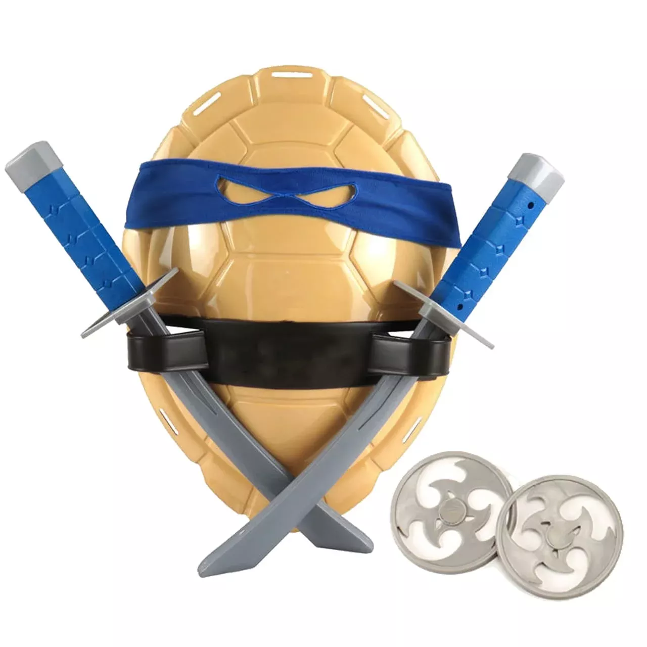 Aexfuma Turtle Shell for Kids - Blue Cosplay Ninja Costume, Large, Pla