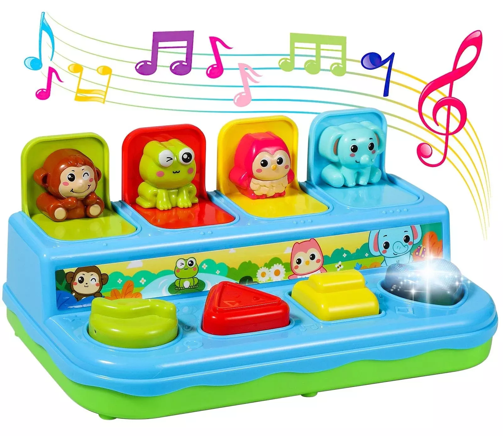 Ainoi Preschool Early Development Cause And Effect Pop Up Toys, Light