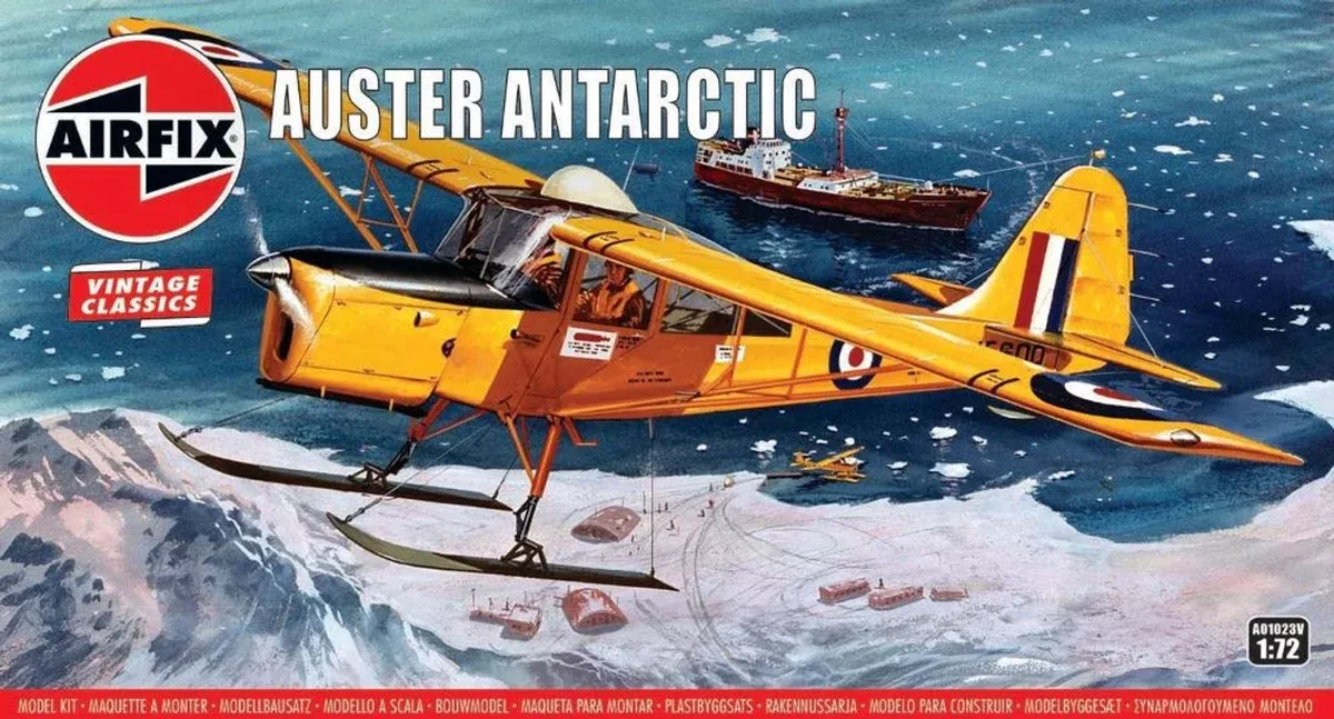 AIRFIX Models A01023V 1/72 Auster Antarctic Light Observation Model Aircraft Kit