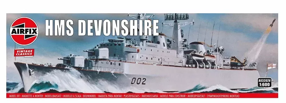 AIRFIX Models A03202V 1/600 HMS Devonshire Destroyer Model Ship Kit