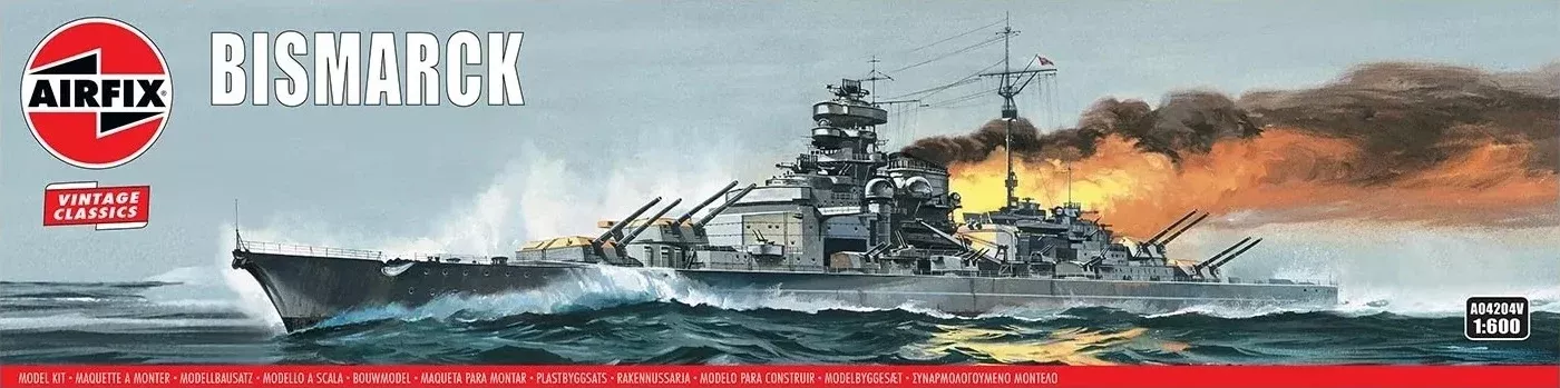 AIRFIX Models A04204 1/600 German Bismarck Battleship Model Ship Kit