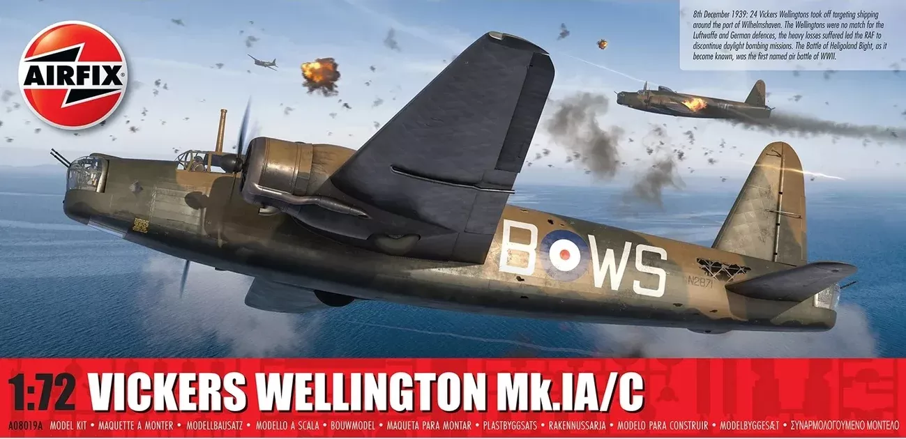 AIRFIX Models A08019A 1/72 Vickers Wellington Mk.IA/C Model Aircraft Kit