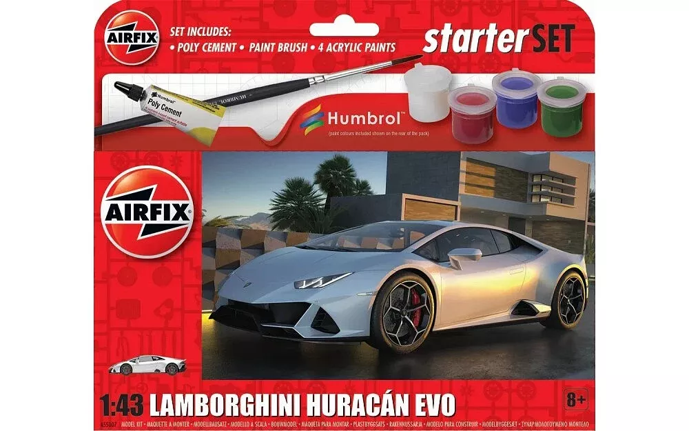 AIRFIX Models A55007 1/43 Lamborghini Huracan EVO Small Starter Set