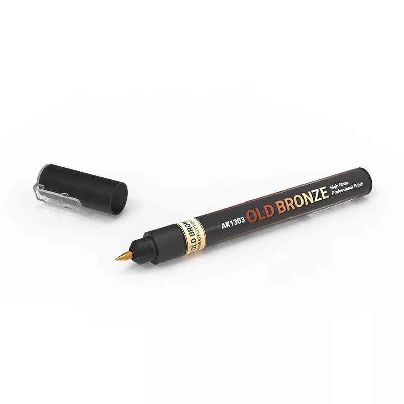 AK Interactive 1303 Metallic Liquid Marker Old Bronze 1mm