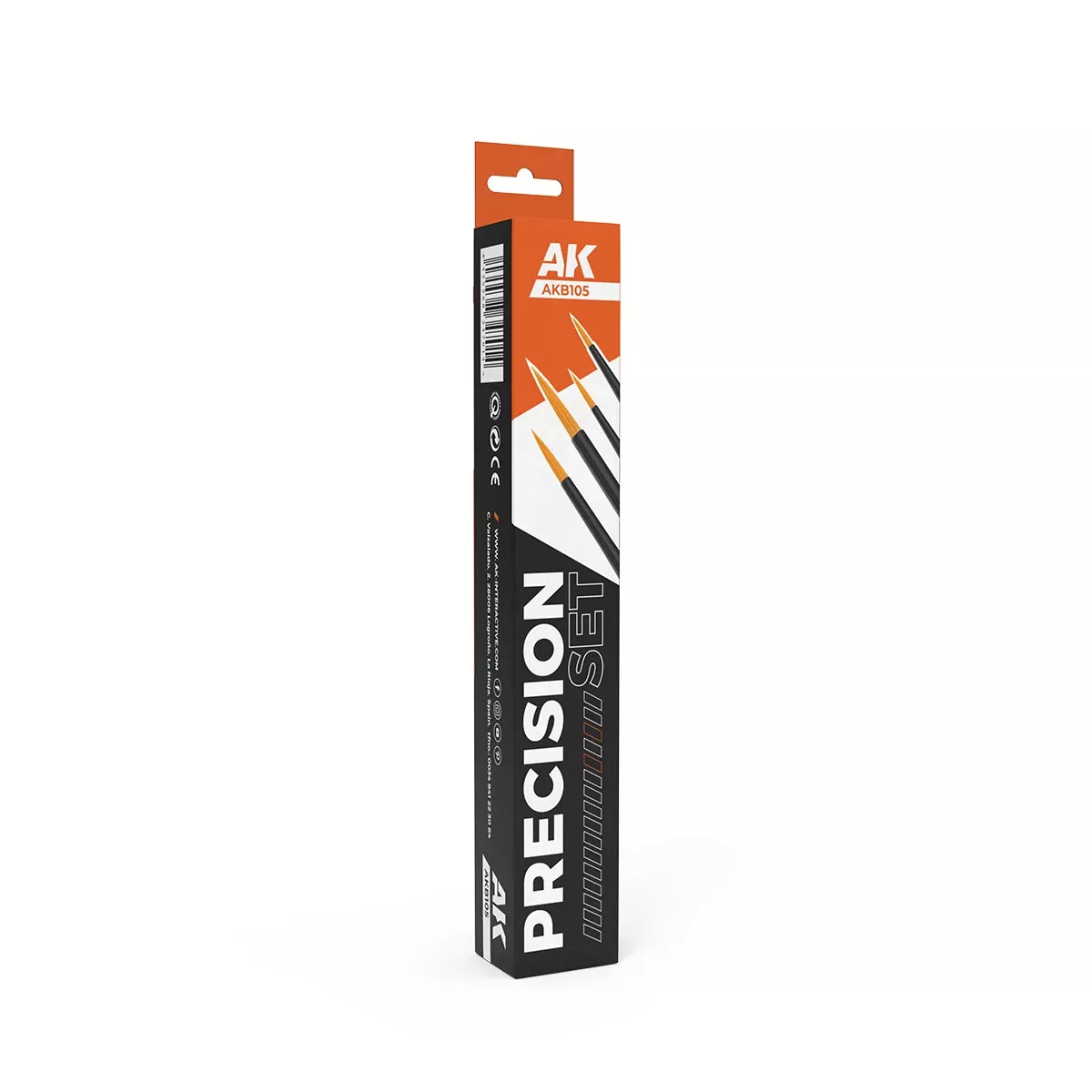 AK Interactive B105 Precision Round Brush Set 4 Pack