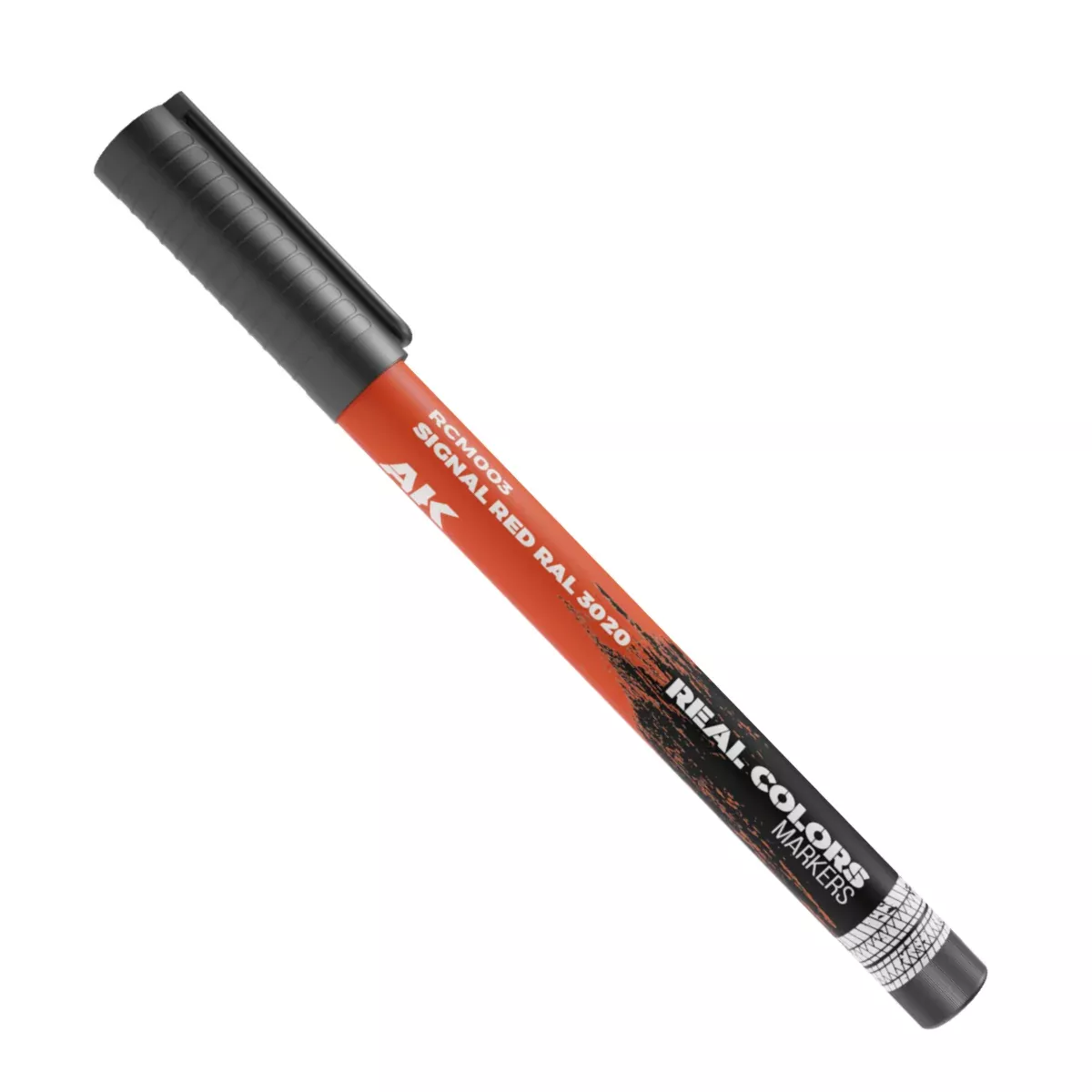 AK Interactive RCM003 Real Color Paint Marker - Signal Red RAL3020