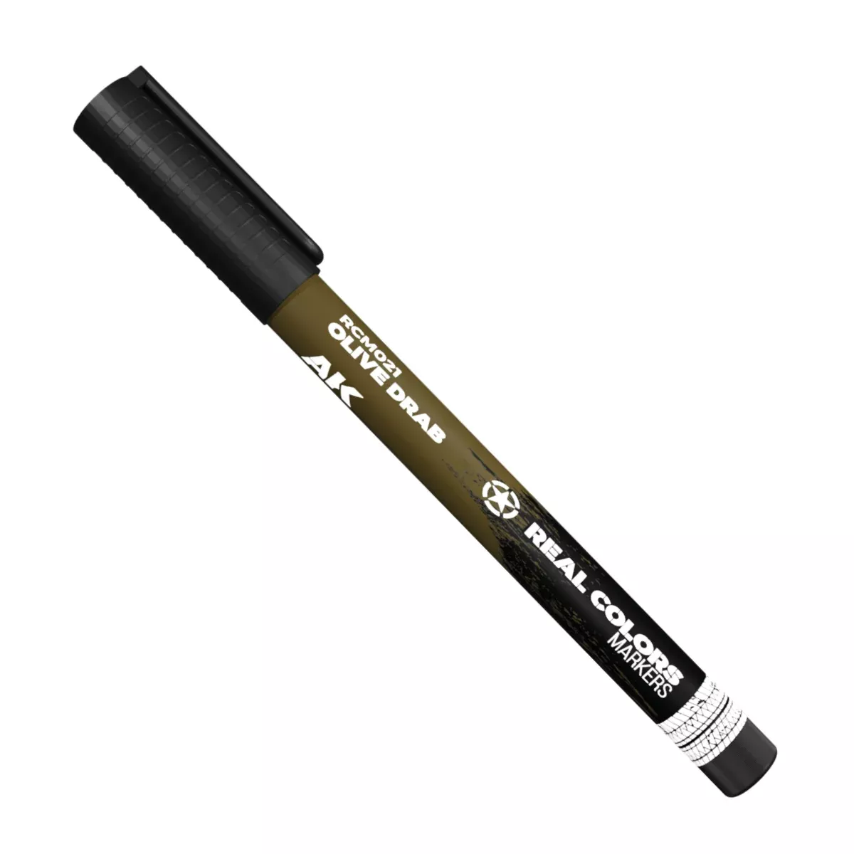 AK Interactive RCM021 Real Color Paint Marker - Olive Drab