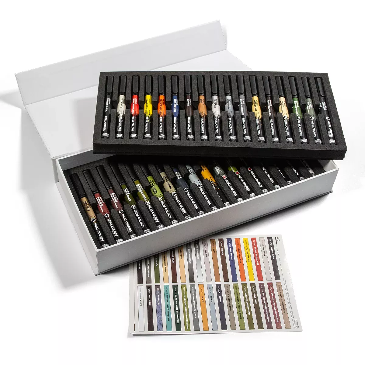 AK Interactive RCM150 Real Color Paint Marker 34 Color Box Set