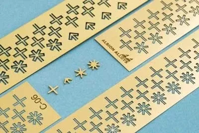 Albion Alloys C-14 Photo Etched Connecto Crosses 1.4mm