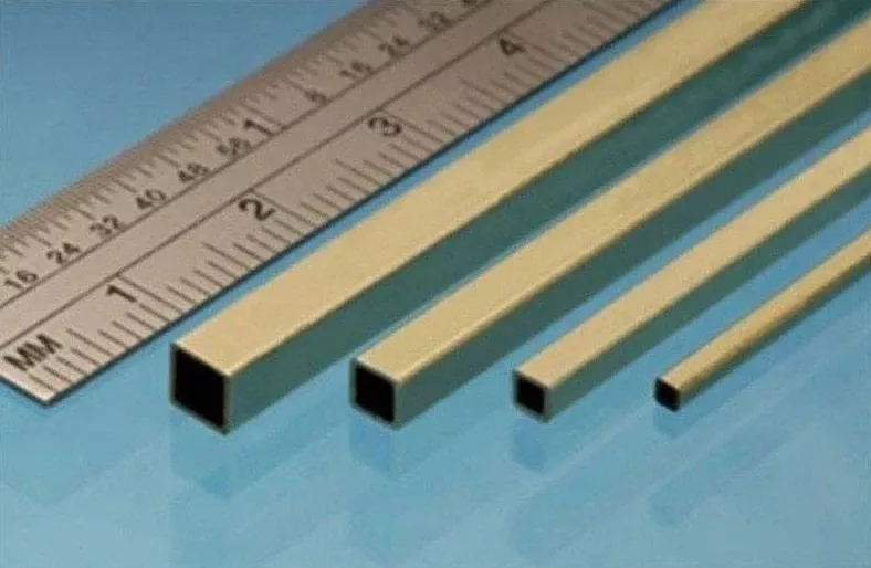 Albion Alloys SBW10 Square Brass Rod 1x1mm (4 Pack)