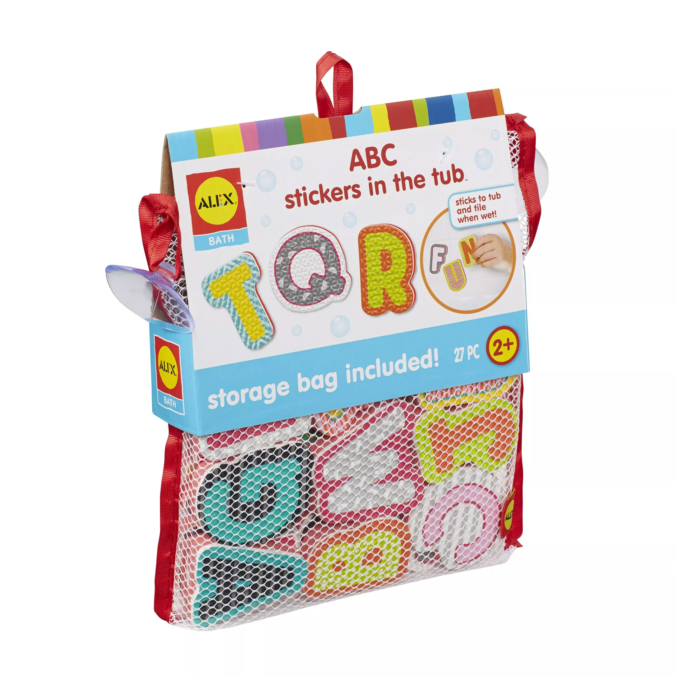ALEX Toys Foam Bath Stickers for Kids - 26 Multicolor Letters