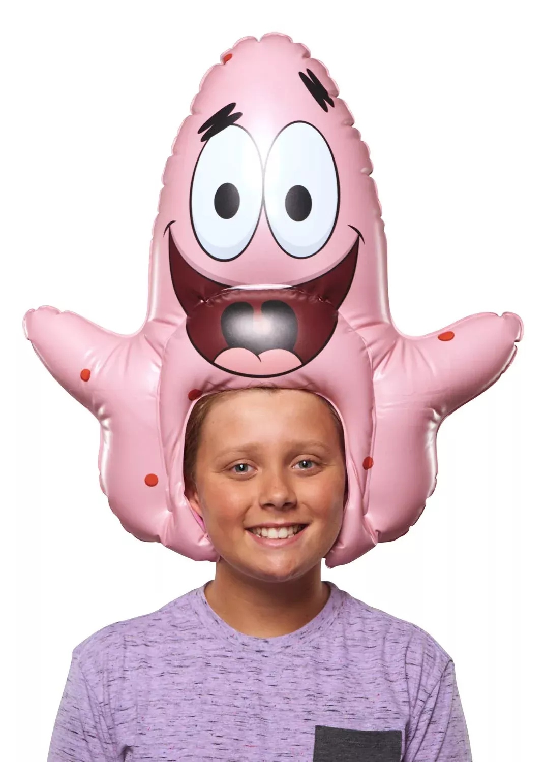 ALPHA GROUP SpongeBob Patrick Spongehead Inflatable Costume Adult Pink