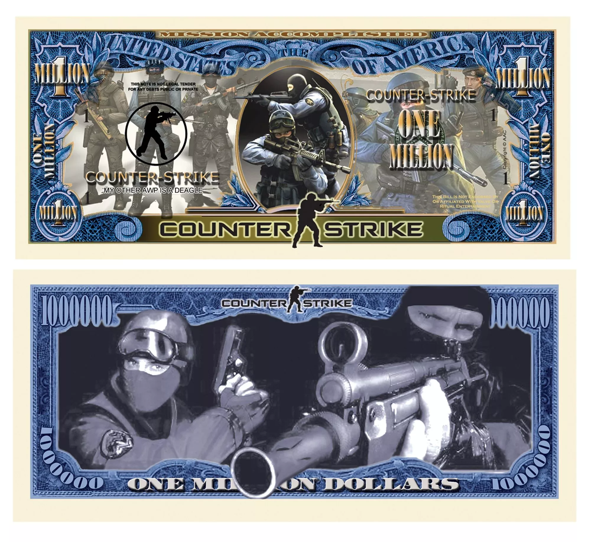 American Art Classics Limited Edition Counter Strike Collectible Milli