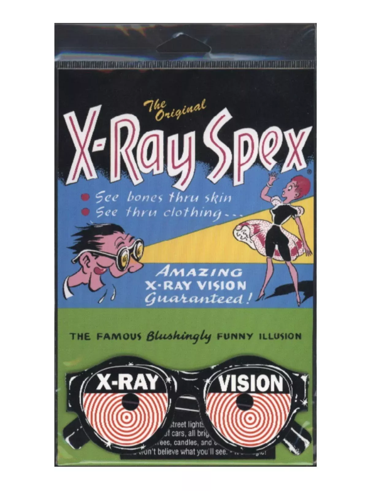 American Paper Optics X-Ray Specs Funny Practical Joke Black Small