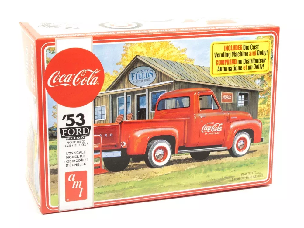amt 1144 1/25 1953 Ford Pickup (Coca-Cola) Skill Level 3 Model Kit
